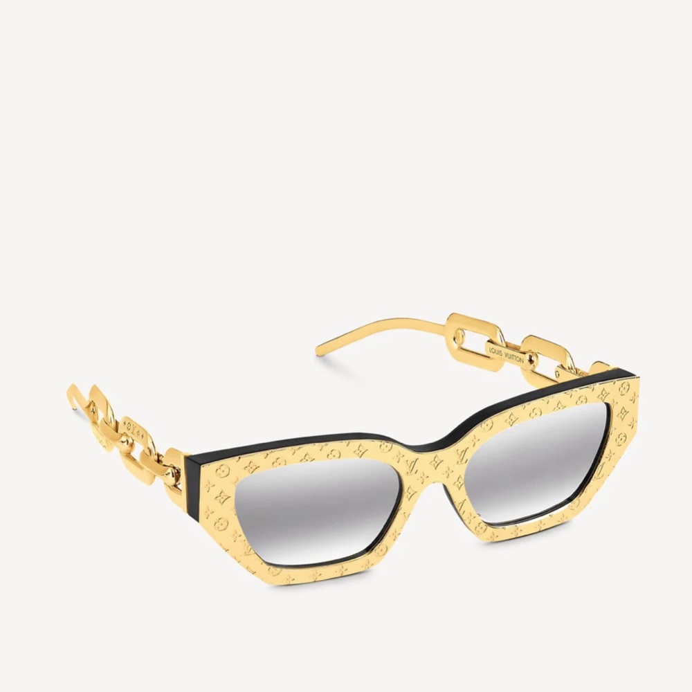Louis Vuitton Edge Sunglasses (Gold)